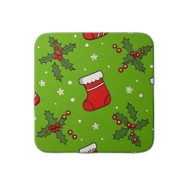 Imagem de Ladrilho Decorativo de Cerâmica Com Estampa de Meias de Natal