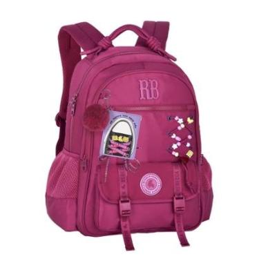 Imagem de Mochila Escolar Juvenil Rebecca Bonbon com Cadarço para tênis-Feminino