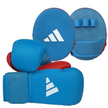 Imagem de adidas Boxing Home Training Kit - Pair of Gloves and Mitts 2pc Set for Adult & Kids