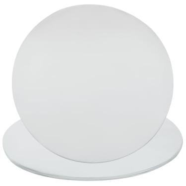 Imagem de Kemcatui Papel pergaminho redondo de 35,5 cm, 100 folhas antiaderentes, perfeitas para pizzaria, formas de bolo, prensa de tortilha e fritadeira a ar, papel pré-cortado à prova de graxa