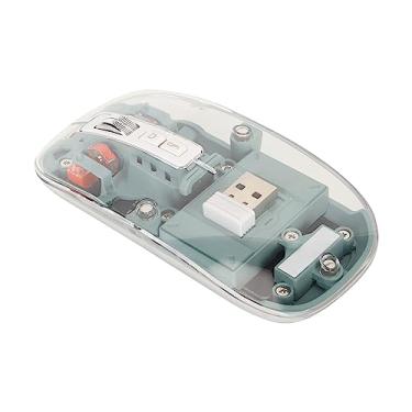 Imagem de Generic Mouse para Laptop, Leve e Mudo Legal Sem Fio BT Mouse Portátil Transparente para Negócios (Pasta de Feijão Verde)