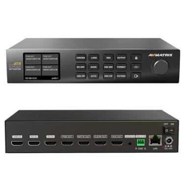 Imagem de Avmatrix KM32-4K 4K HDMI em tempo real Chroma Key Master, 4K Ultra HD Keying & Compositing, DSK, PIP, controle de software para PC, teclado 4K preciso e processador de composição avançado para