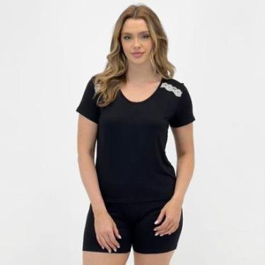 Imagem de Pijama Malwee Verão Básico Manga Curta com Shorts Feminino-Feminino