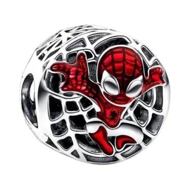 Imagem de Contas De Charme Marvel Spider-Man Iron Man Thor Para Pulseira Prata D