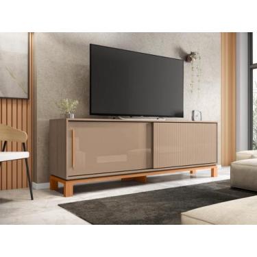 Imagem de Rack para Sala Bancada Mondrian Caemmun 1.8 TV até 65", Sued/Freijo