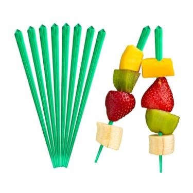 Imagem de Prisma de palitos de coquetel de 1000 peças 7,62 cm (3") - Enfeite elegante e elegante para coquetéis, palitos de plástico perfeitos para aperitivos e bebidas, espetos extravagantes versáteis para