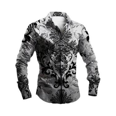 Imagem de Camisa Masculina Amarela De Manga Longa Com Botões Para Festa De Hallo