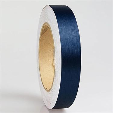 Imagem de GQQGSHOP Tira autoadesiva de parede de 28 m - borda de papel de parede impermeável - borda de teto moldura de porta linha de cintura decoração interior cozinha banheiro azulejos Stciker (azul escovado