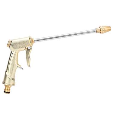 Imagem de Pistola de água para lavagem de carros, galvanoplastia de latão de alta pressão, pistola de pulverização de água com núcleo de metal para lavagem de carros, limpeza doméstica e