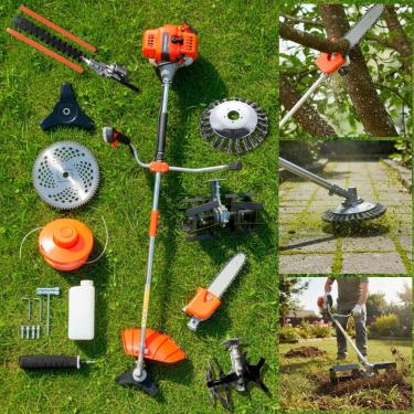 Imagem de Roçadeira Profissional Nakasaki 75cc 3,5hp 10x1 Gasolina Multifuncional Acessórios