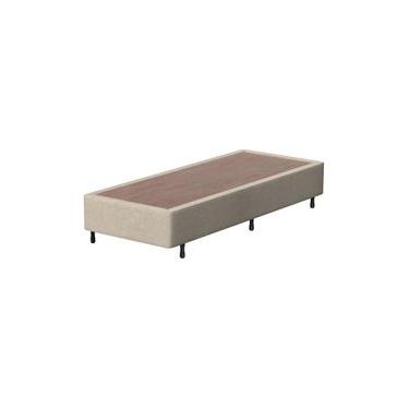 Imagem de Base Box Queen Size Probel Guarda Costas Vitality Revestida em Tecido Suede 26x188x79cm  Marfim