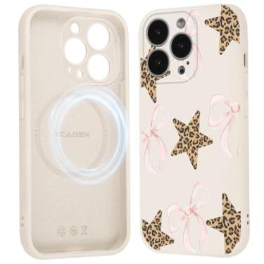 Imagem de Vulfwela Capa de telefone Cute Star para iPhone 16 Pro Max - Compatível com Magsafe, capa de design de estrelas estéticas para mulheres meninas adolescentes, telefone protetor feminino macio e fino