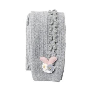 Imagem de Meias-calças De Algodão Canelado Para Bebês Meninas, Meia-calça Quente