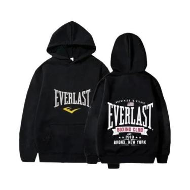 Imagem de Moletom Masculino Casual Harajuku Com Estampa Do Logo Everlast, Moda D