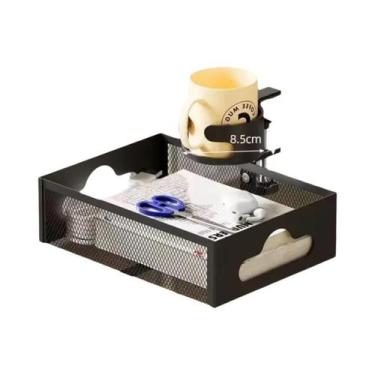 Imagem de Organizador De Cabos De Aço Para Mesa, Sem Perfuração, Prateleira De A