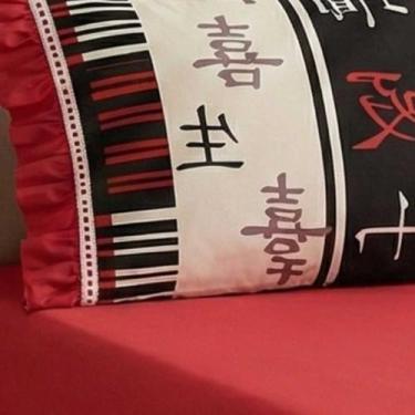 Imagem de Jogo de Cama Lençol Babadinho Solteiro 2 Pçs Percal 180 Fios Algodão -