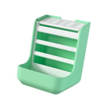 Imagem de Gralara Alimentador de feno para coelhos, suporte para grama para pequenos animais, dispensador de comida para porquinhos-da-índia e chinchilas, Verde