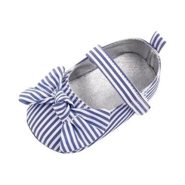 Imagem de Sapatos De Princesa Para Menina Bebê Em PU Macio Com Laço, Bonitos Par