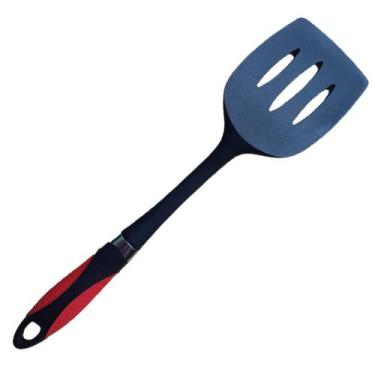 Imagem de Espatula Culinária De Nylon Vazada Peixe Carne Fritura 34 cm - Idea