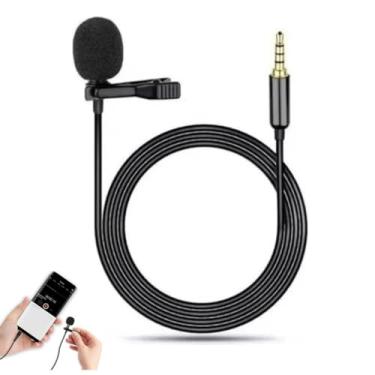 Imagem de ClearVoice™ Microfone de Lapela Profissional P2 3.5mm Alta Sensibilidade para Celular e Câmera | Som de qualidade PRO