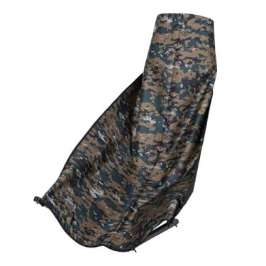 Imagem de SUNGOOYUE Cadeira de Rede, Tecido Oxford Resistente, Assento de Acampamento Dobrável Portátil de 300 Libras Com Costura e Alças Reforçadas, para Mochila para Caminhadas Ao Ar Livre (Estilo 1)