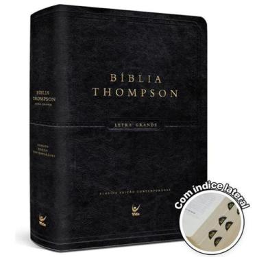 Imagem de Bíblia De Estudo Thompson  Aec Letra Grande  Luxo Almeida  Edição Cont