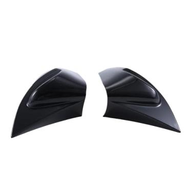 Imagem de Classy-1Pair tipo megafone de carro espelho retrovisor (LH + RH) compatível com Toyota Camry 13-17 ABS tampa de espelho reverso, acessório de substituição B