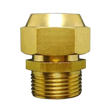 Imagem de Reto 1/20.3 cm 1/10.2 cm 3/20.3 cm 1/5.1 cm macho x 6 8 10 12 mm tubo alargado OD união tubo de latão conector acoplador água combustível (1l2BSP x14mm)