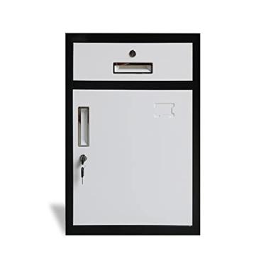 Imagem de 3FLQOOPP Armário de arquivo Armário de metal Armário de arquivo de escritório Gabinete baixo com gaveta de ferramentas de trava Armário pequeno Armário de armazenamento Varanda Armário de