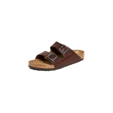 Imagem de Birkenstock Sandálias masculinas Arizona Vintage Bold Grip, assado, marrom, 42 M EUA