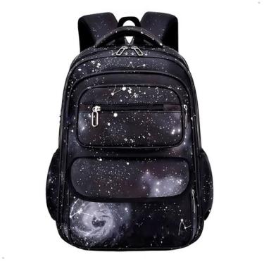 Imagem de Mochila Escolar Grande Infantil Menino Bolsa De Costas Espaço Tablet N