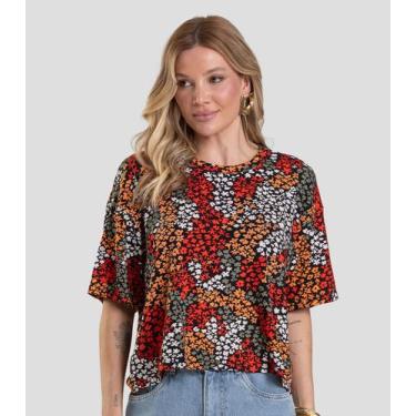 Imagem de Blusa Feminina Manga Curta Select Laranja, GG, Laranja