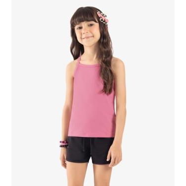 Imagem de Regata De Alça Infantil Feminina Rovi Kids Rosa, 18, Rosa