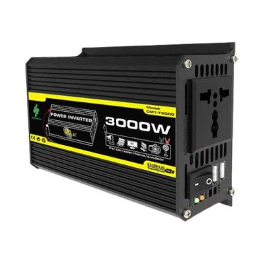Imagem de Inversor De Potência Inteligente 3000W DC 12V Para AC 110/220V Com USB