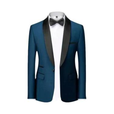 Imagem de Terno Slim Fit Masculino De Alta Qualidade Para Casamento, Traje Forma