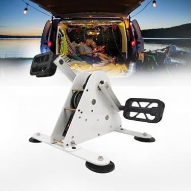 Imagem de Gerador de pedal de manivela portátil - fonte de alimentação de emergência de 50 W, gerador de energia de manivela manual para uso fora da rede, acampamento e uso ao ar livre