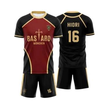 Imagem de Conjunto De Camiseta E Calções De Futsal Blue Lock Anime Para Homens E