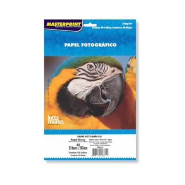 Imagem de Papel Fotográfico Glossy Masterprint A4 180 Gramas 1000 Folhas