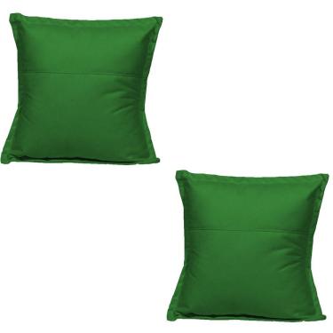 Imagem de Kit 2 Almofadas Decorativa Cheia Fofinha Para Sofá Cadeira Poltrona 42 Cm Suede