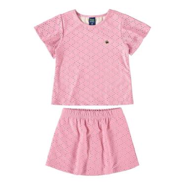 Imagem de Conjunto Infantil com Bata e Short-Saia para Menina Bee Loop-Feminino