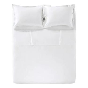 Imagem de Jogo de cama Teka Diamante branco 150 fios - 100%Algodão - Solteiro 