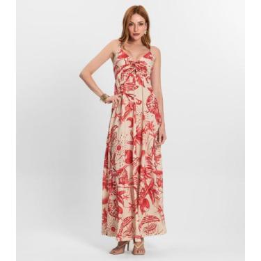 Imagem de Vestido Longo Feminino em Meia Malha Endless Laranja, P, Laranja