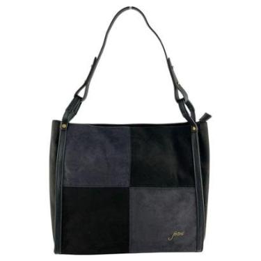 Imagem de Bolsa Focus Feminina De Ombro com Alça Estilosa em Camurça-Feminino