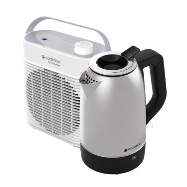 Imagem de Kit Cadence Aquecedor Miniconfort E Chaleira Pure Inox 110V