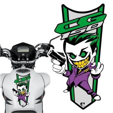 Imagem de Adesivo Faixa Gravata Sem Resina Moto Cg 150/160 Coringa Verde Cor Cg 150