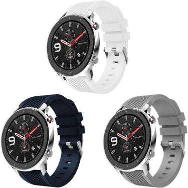 Imagem de Kit 3 Pulseiras 22mm Compativel com GTR4 GTR 4 GTR 3 GTR 3 Pro GTR 2 G