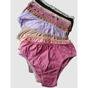 Imagem de Calçola Senhora 100% Algodão Kit 3 Peças Tangão Calcinha Senhora algod