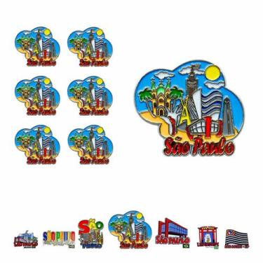 Imagem de 12 Imãs de Borracha Turístico Lugares da Cidade de São Paulo - Portal 