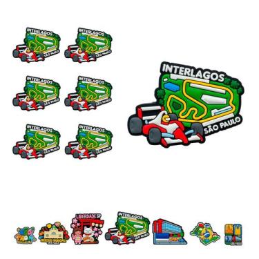 Imagem de 12 Imãs de Borracha Turístico Interlagos Corrida F1 SP - Portal da 25