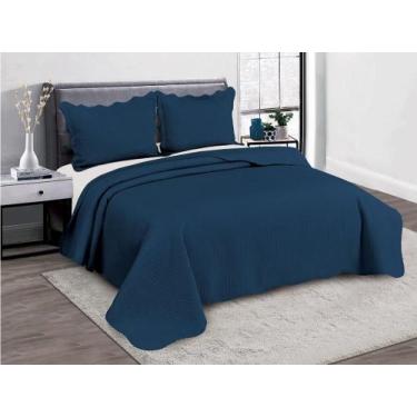 Imagem de Colcha bullet super king 280x300 marinho 19-4028 - CAMESA